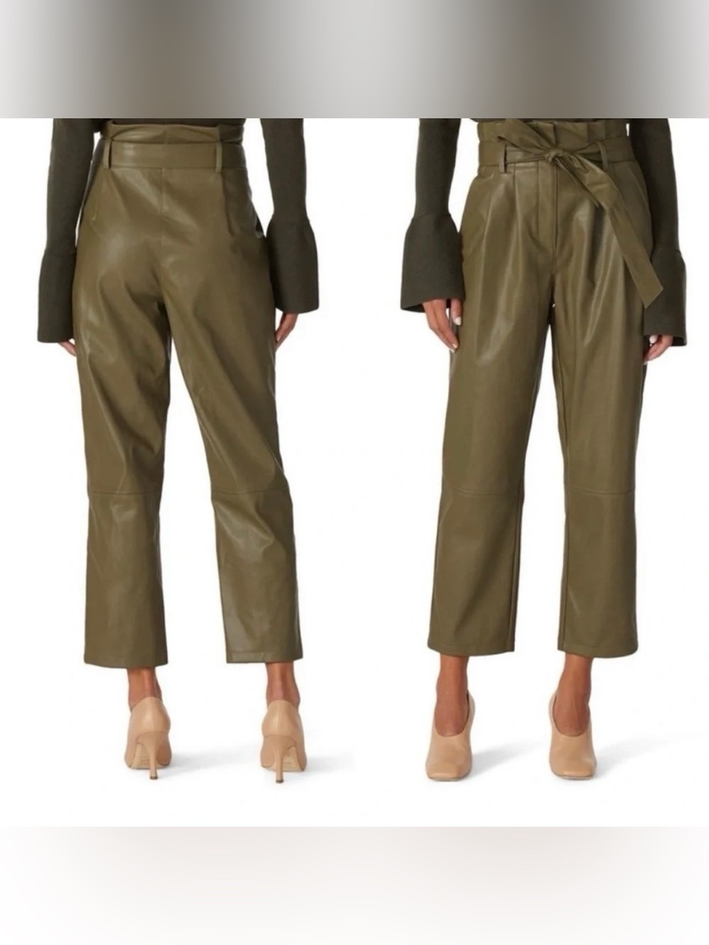 Love, Whit by Whitney Port Olive Faux Leather Pants